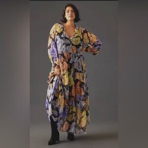 Maris Printed Chiffon dress from Anthropologie